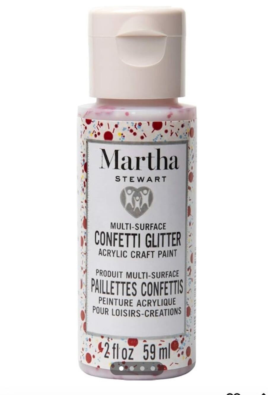 Martha Stewart Multi-Surface Acrylic Craft Paint Bottles Ruby Red (Set of 3) NEW